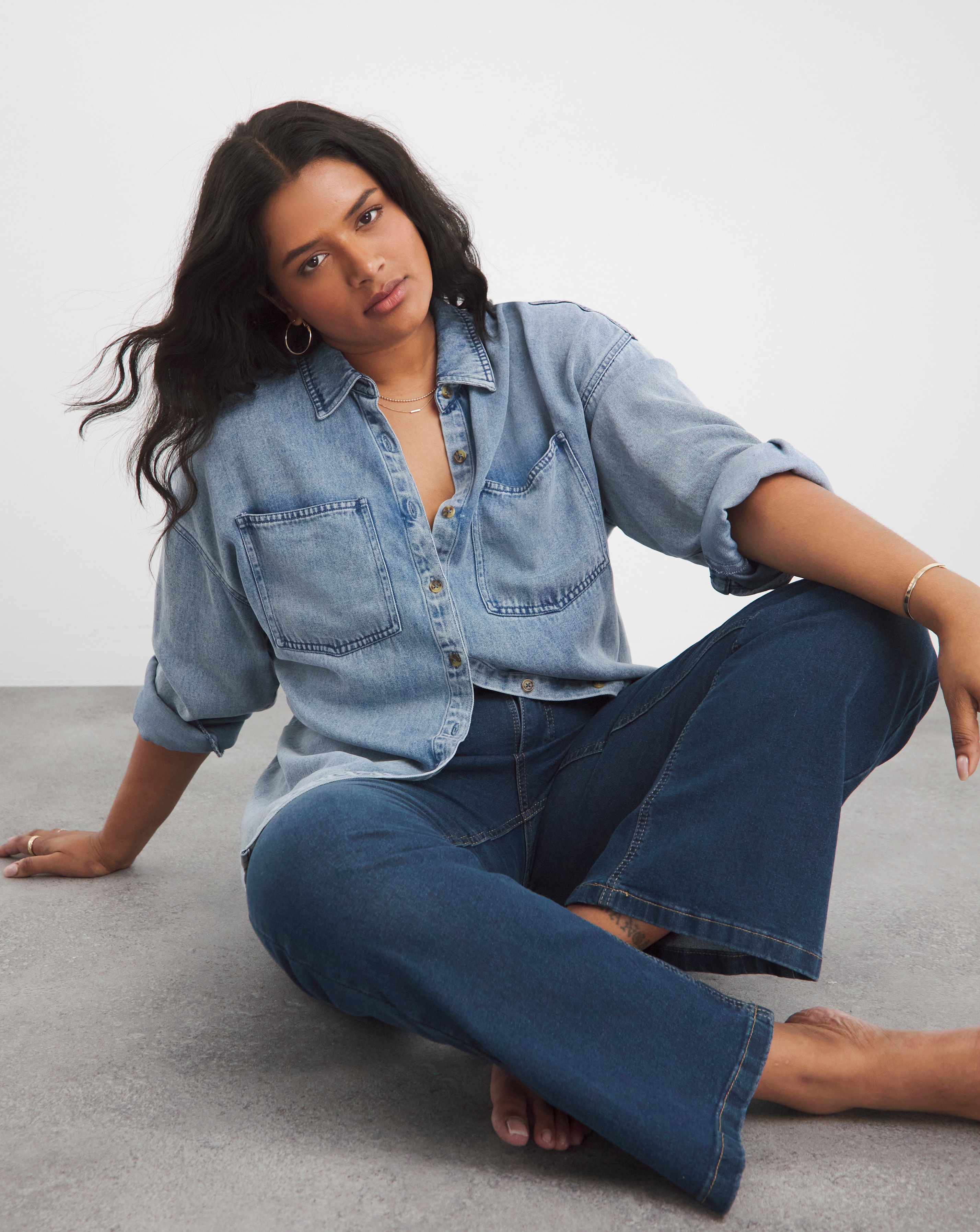 24/7 Blue Bootcut Jeans