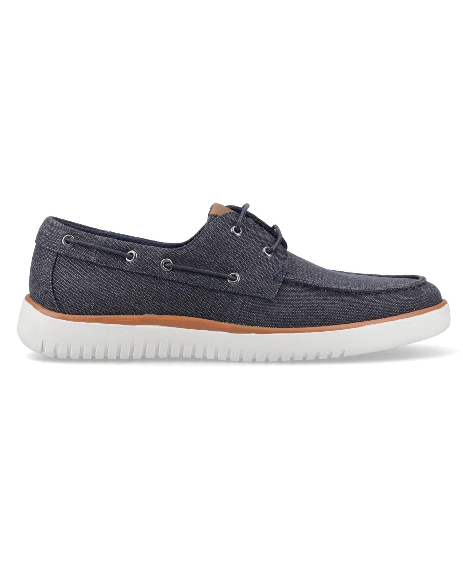 New In - Hush Puppies Daniel Canvas Boat Shoe