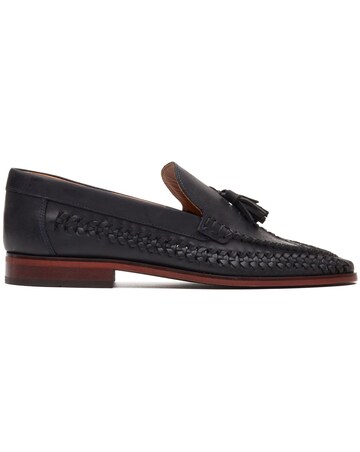 Base London Bracken Leather Weave Loafer