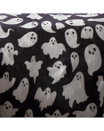 Kids Halloween Spooky Ghosts Duvet Cover Set in Grey