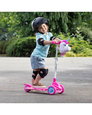 Xootz Unicorn Bubble Go Scooter - White
