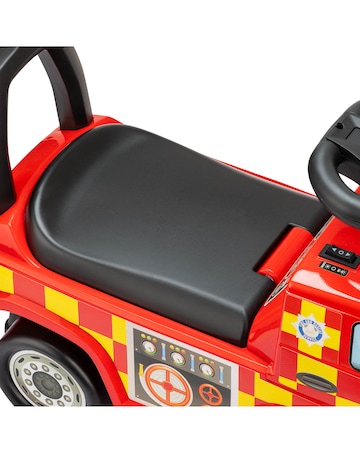 Xootz Mercedes-Benz Fire Truck Foot to Floor Ride On - Red