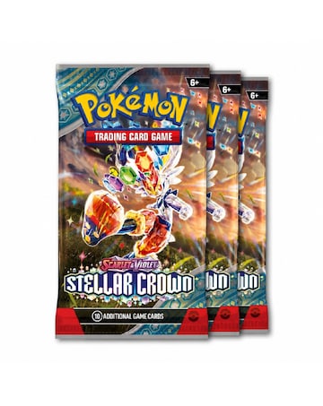 Pokemon (TCG): Scarlet & Violet Stellar Crown Booster Pack * 3