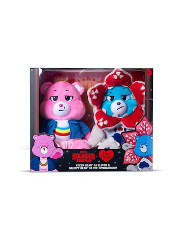 Care Bears 30cm Stranger Things 2pk - Cheer as Eleven & Grumpy as Demogorgon