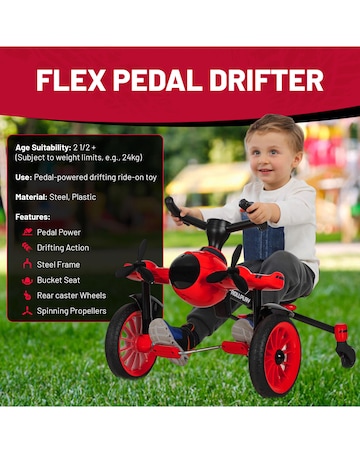 Airplane Pedal Drifter Ride-On Toy