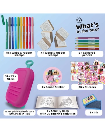 Barbie Colour & Stamp Trolley