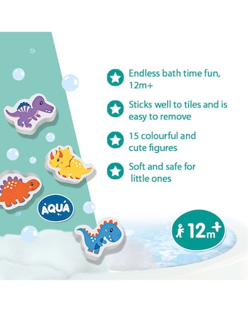 SES Bath Dinos 15 Foam Figures