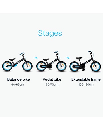 SmarTrike Xtend 14" Blue Black Bike