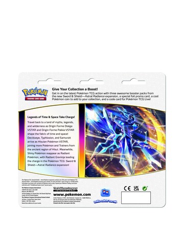Pokemon TCG: Sword & Shield 10 Astral Radiance 3-Pack Booster Assortment