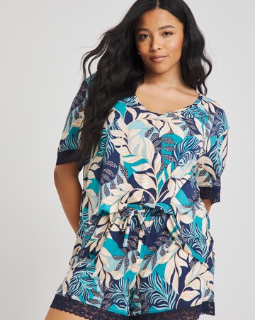 Luxurious Viscose Built In Support Pyjama Shortie Set