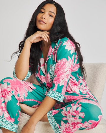 Tropical Button Through Pyjama Set