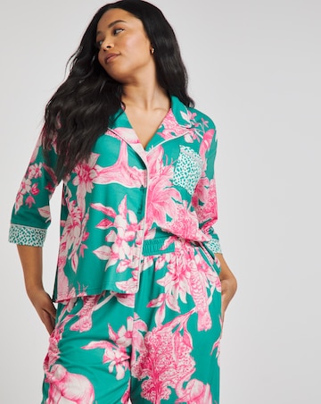 Tropical Button Through Pyjama Set