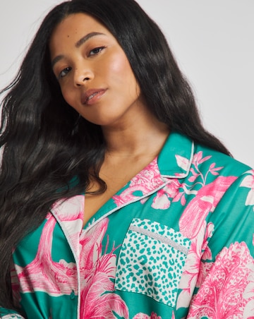 Tropical Button Through Pyjama Set