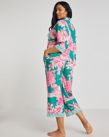 Tropical Button Through Pyjama Set