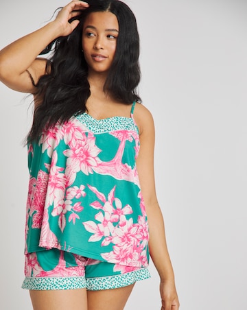 Printed Cami And Short Pyjama Set