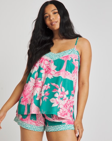 Printed Cami And Short Pyjama Set