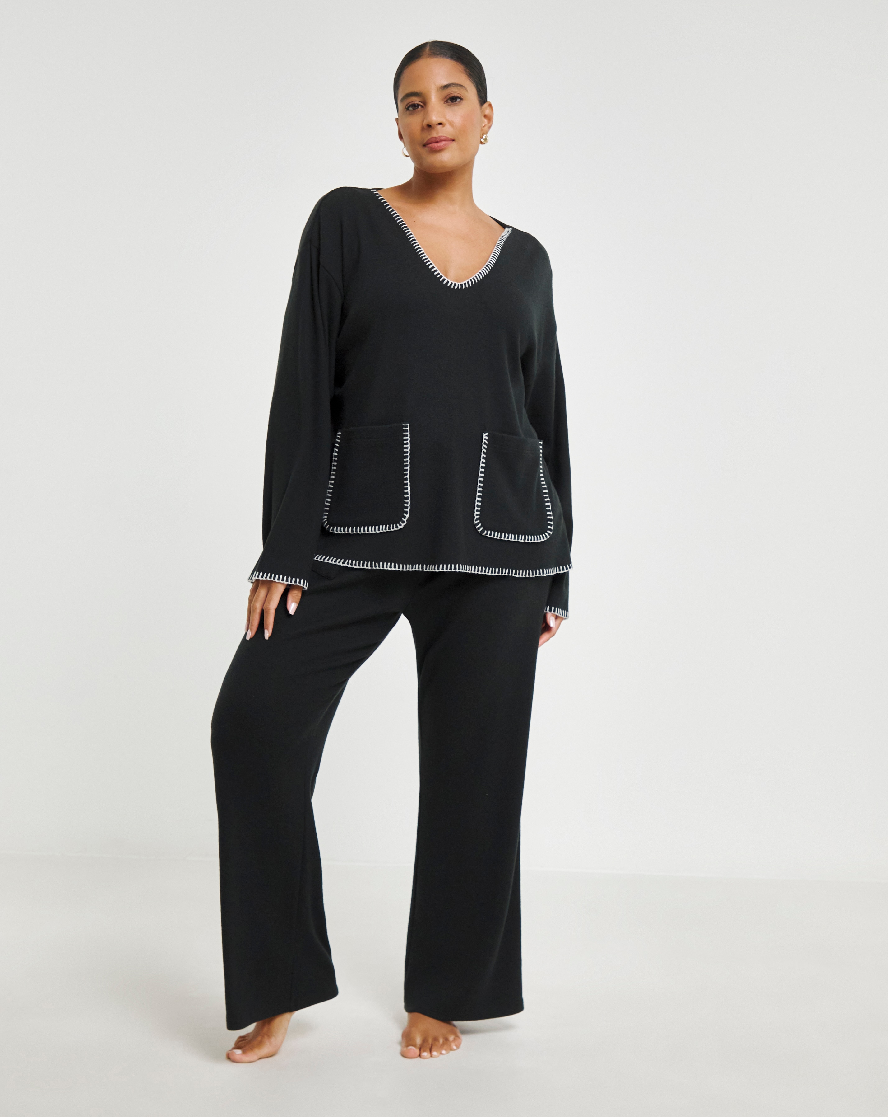 Figleaves Supersoft Stitch Lounge Set