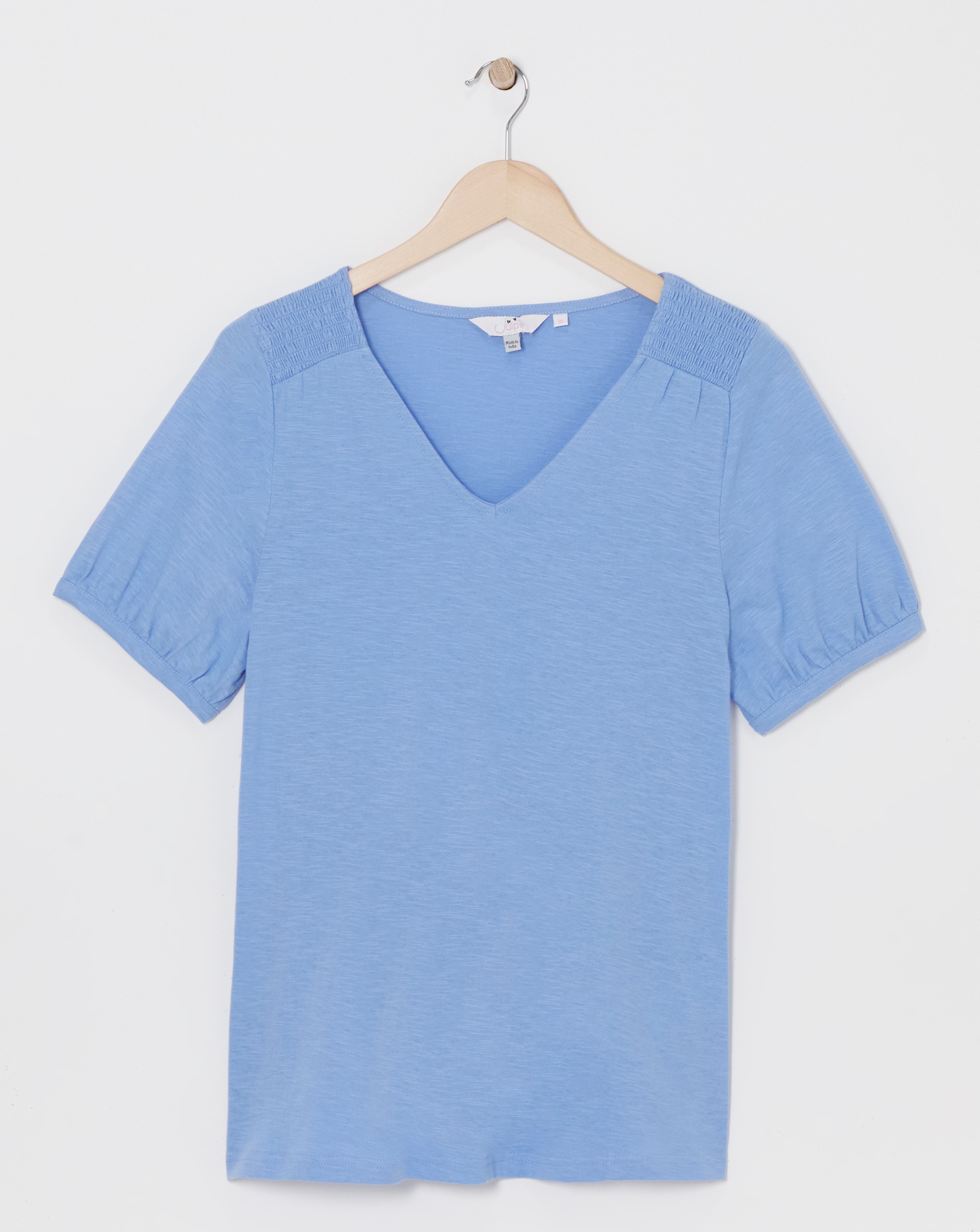 Julipa Shirred Shoulder T-Shirt
