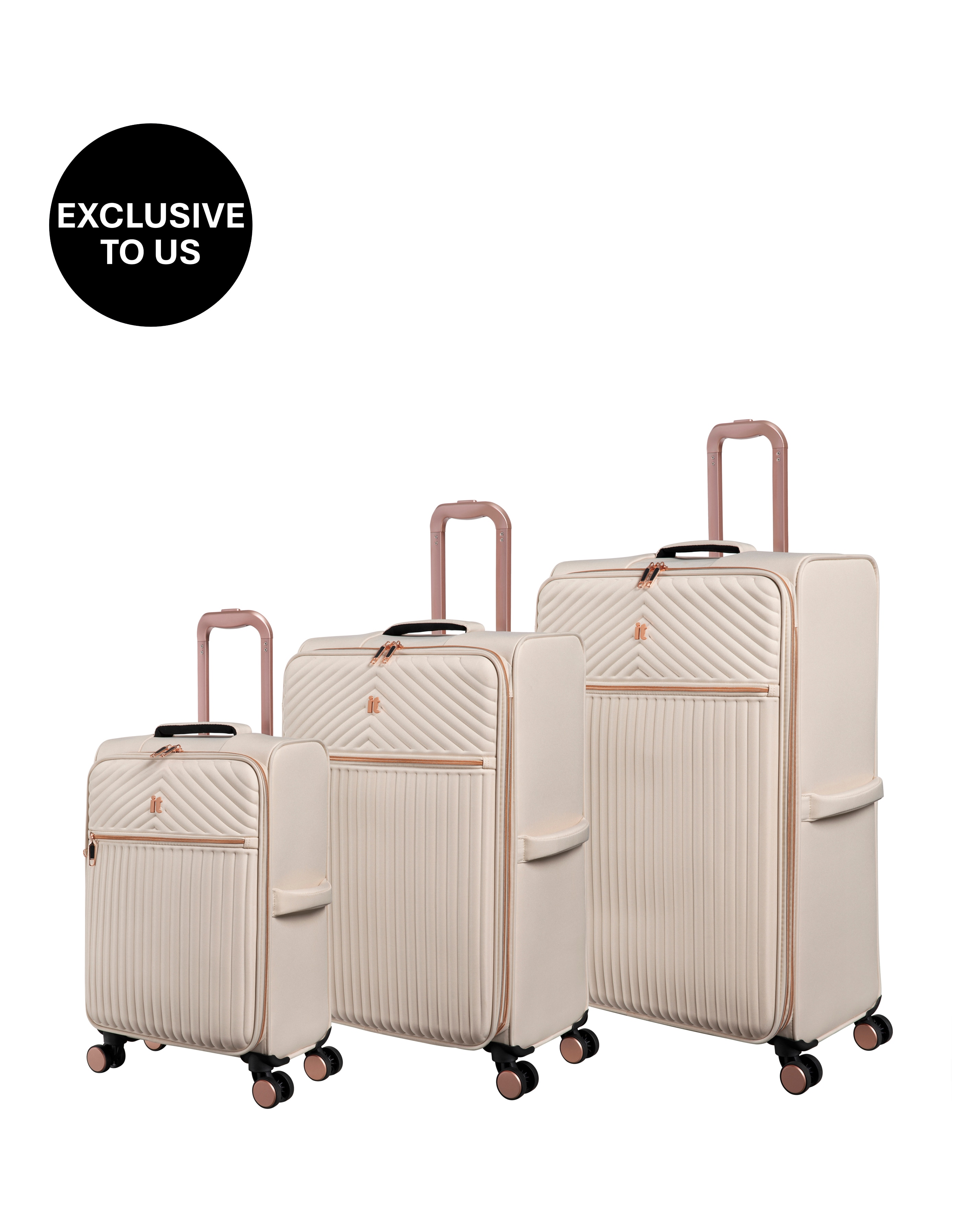 IT Luggage Esplanade 3pc Set - Macadamia