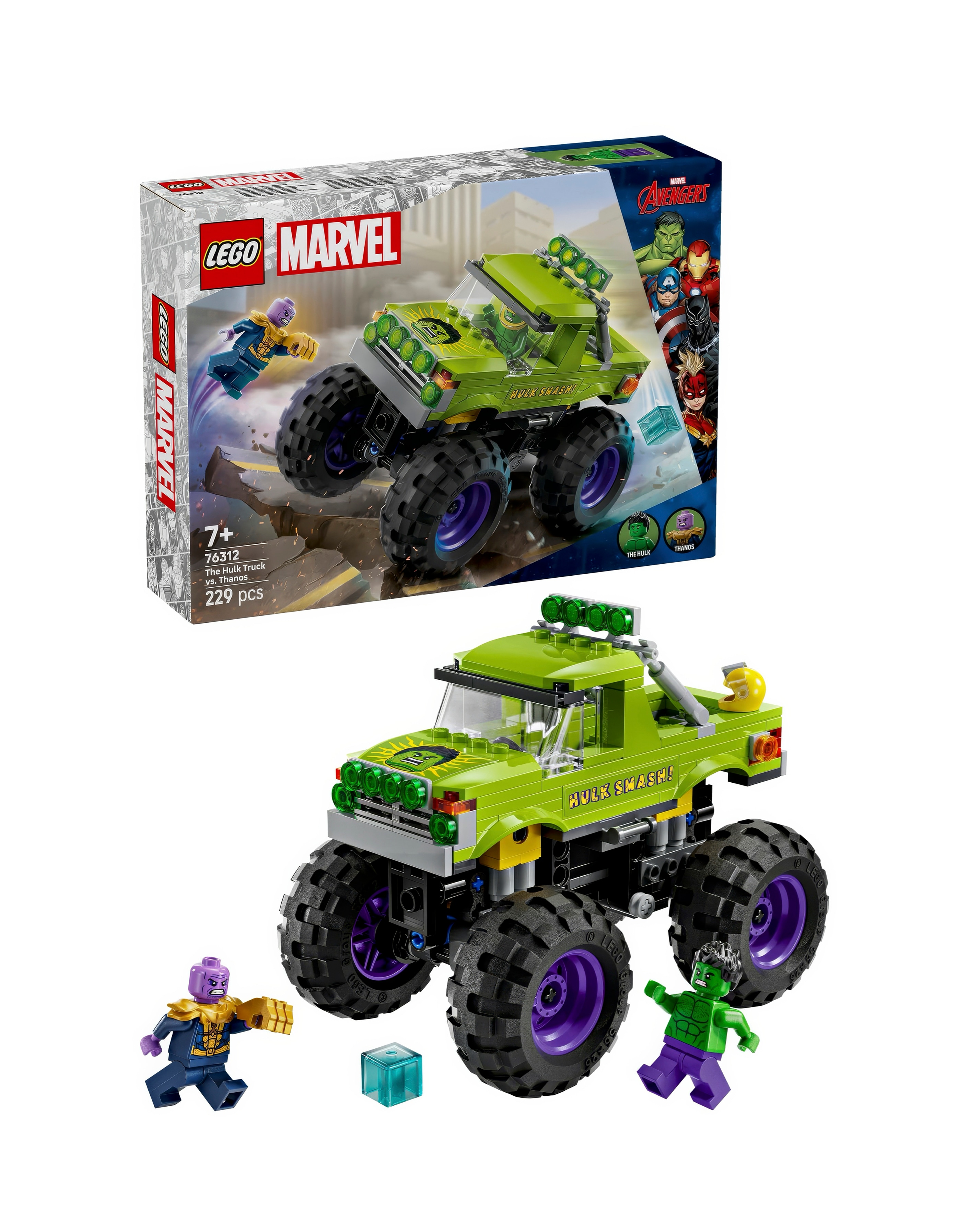 LEGO Marvel The Hulk Truck vs. Thanos Su