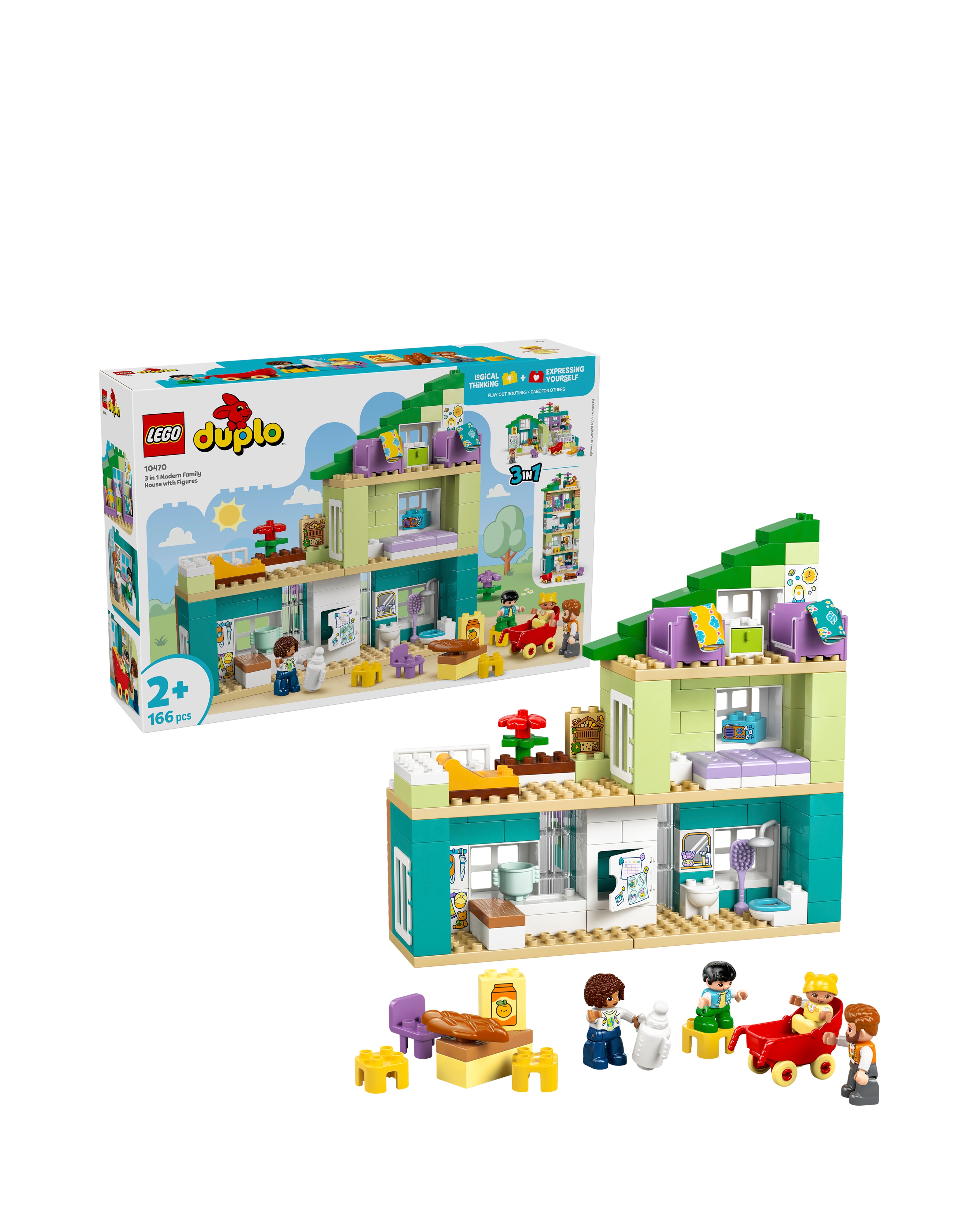 New In - LEGO Duplo 3 in 1 Modern Family House