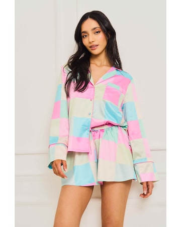 Jim Jam The Label Check Short Pyjama Set