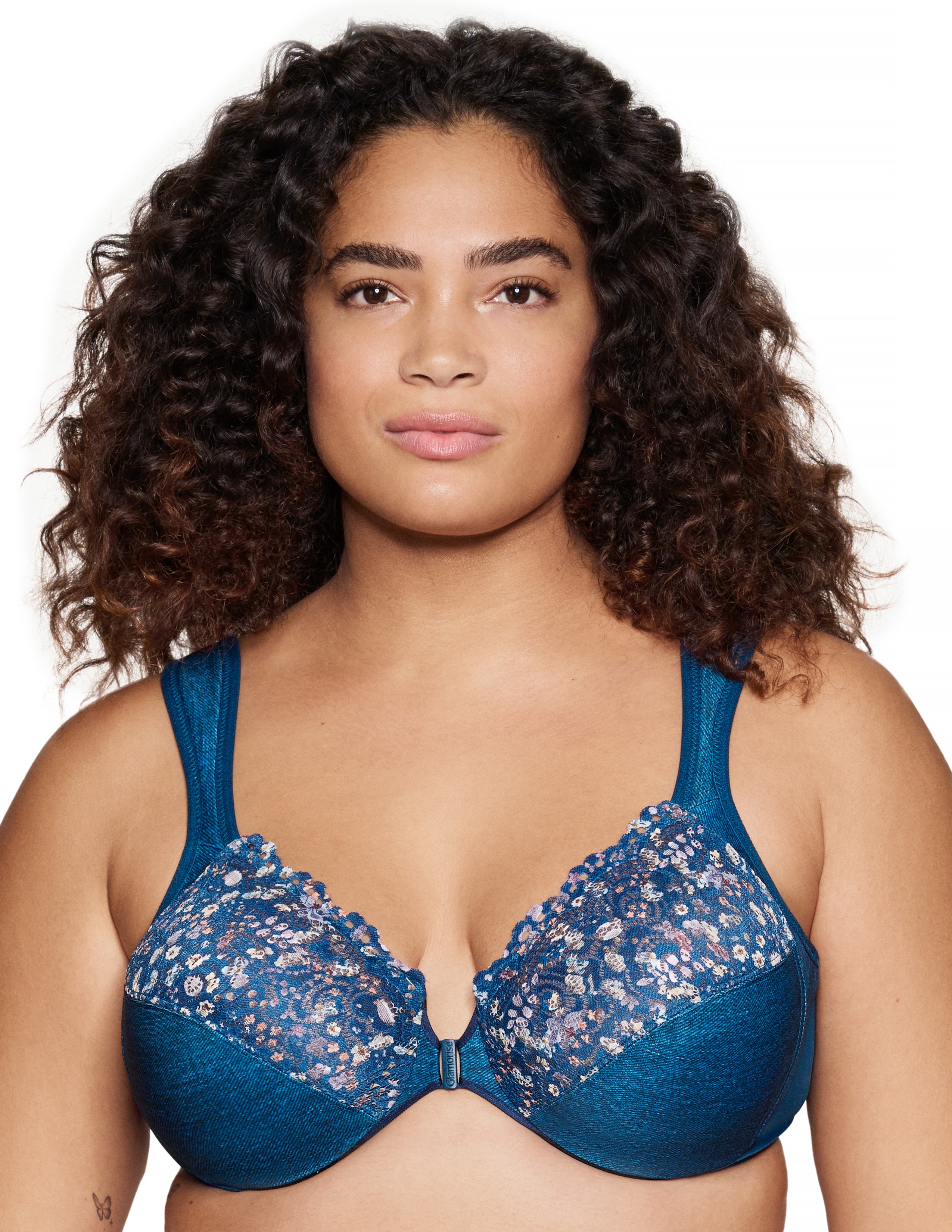 Glamorise Plus Size WonderWire Front-Fastening Bra 1245