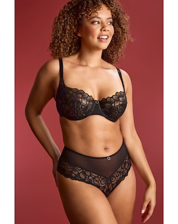 Panache Allure Balcony Wired Bra Black/Latte