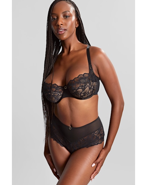 Panache Allure Balcony Wired Bra Black/Latte
