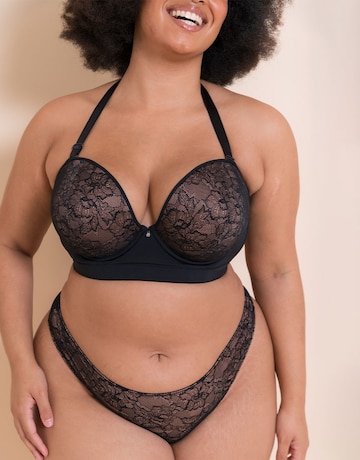 Curvy Kate Hey Girls SuperPlunge Strapless Multiway Bra Black/Latte