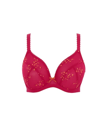 Panache Meadow Plunge Wired Bra Raspberry