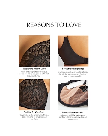 Sculptresse Sophia Black Wired Full Cup  Bra