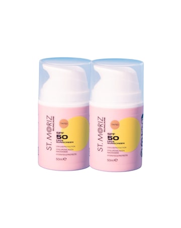 St Moriz SPF 50 Tinted Face Sunscreen Duo