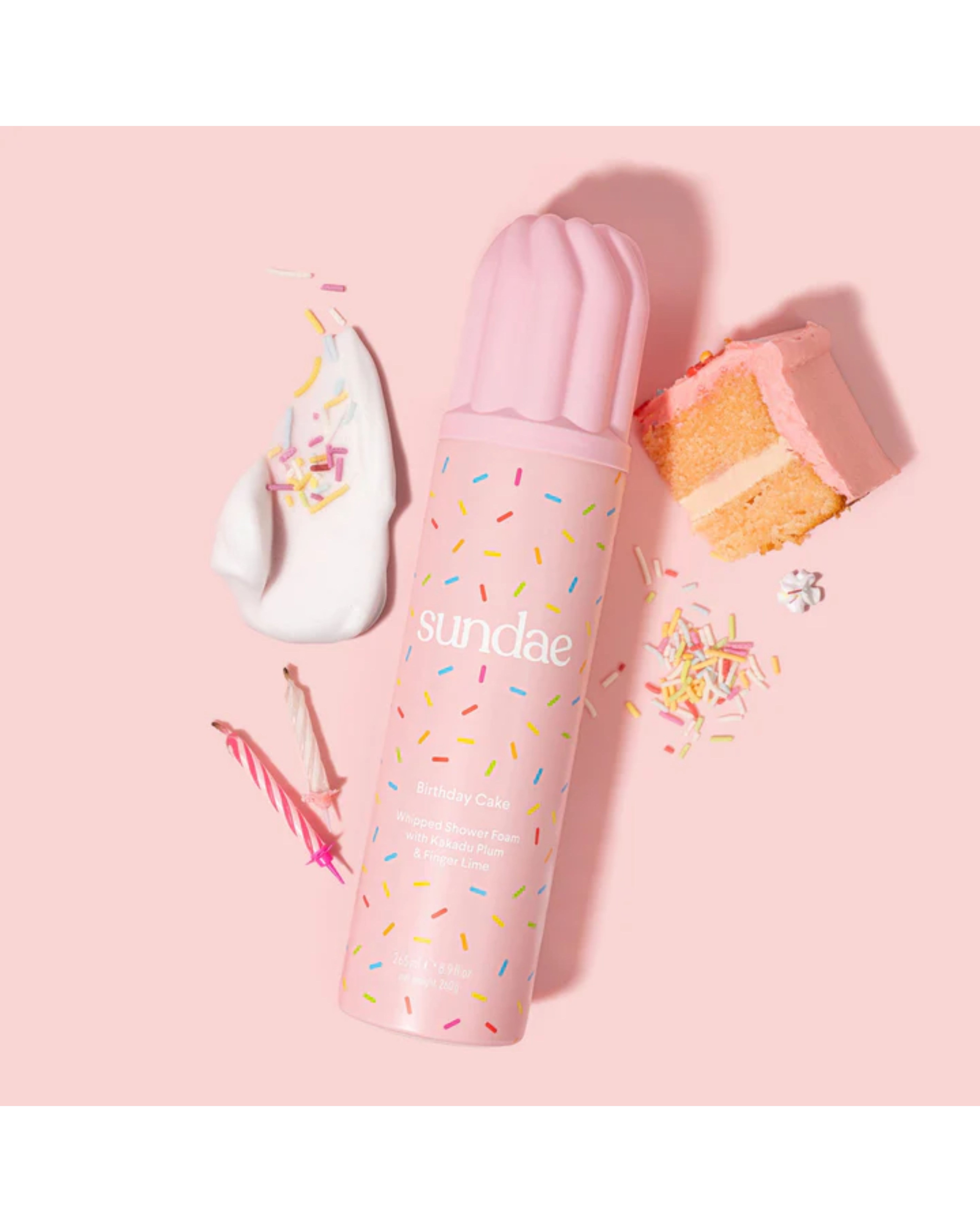 Sundae Whipped Shower Foam Birthday Cake