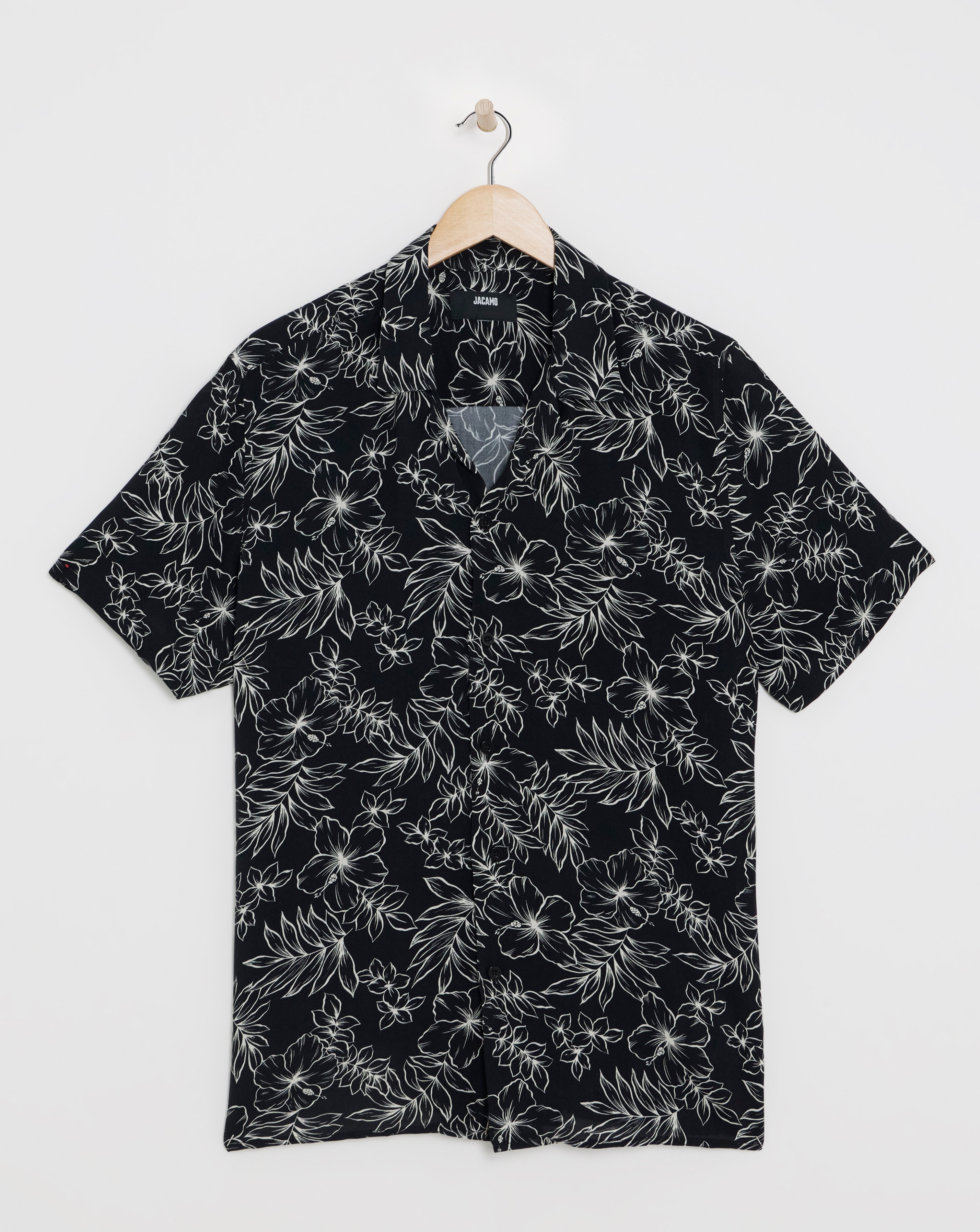 SS Leaf Print Shirt with Ecovero