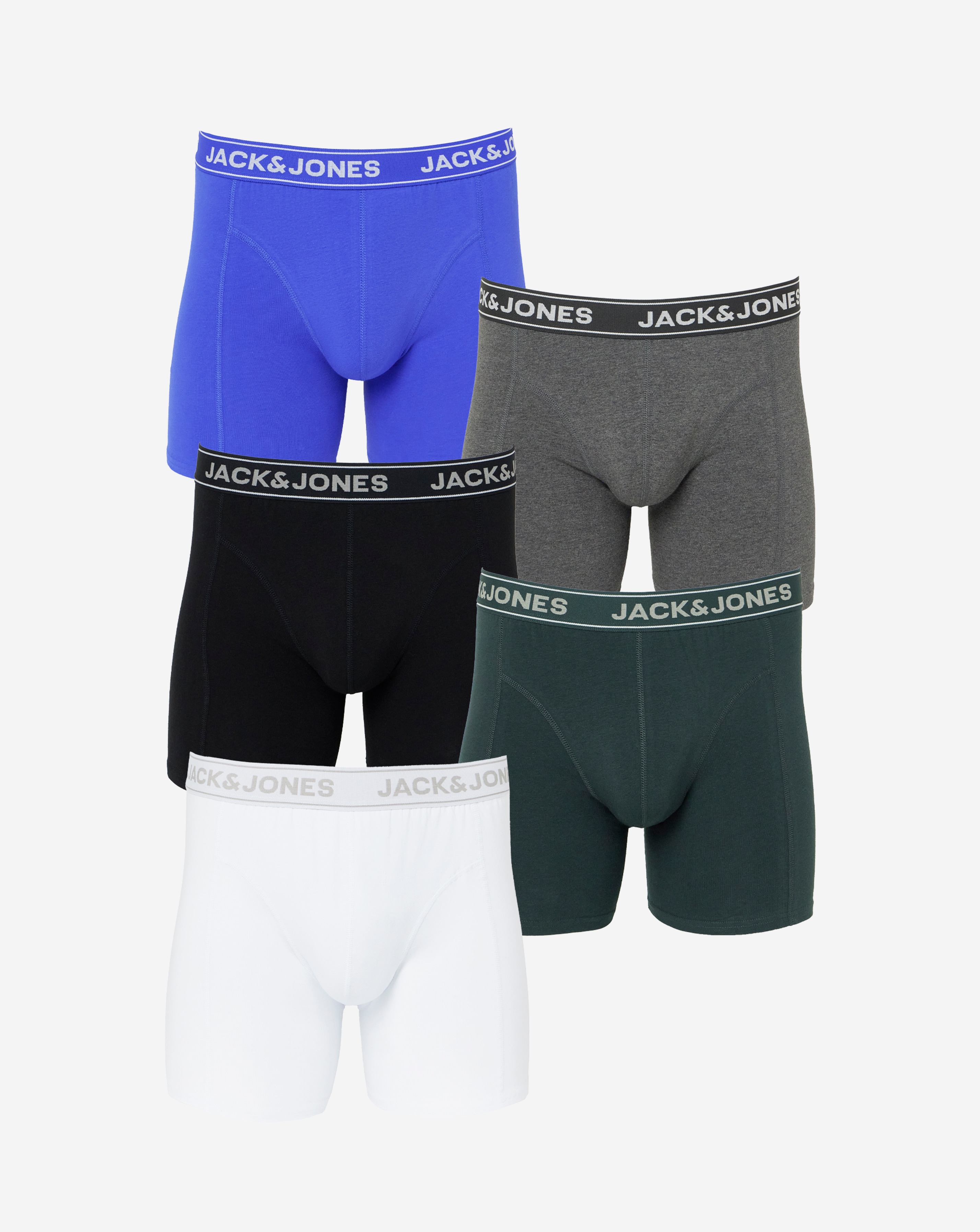 Jack & Jones Logo Trunks 5 Pack - Multi
