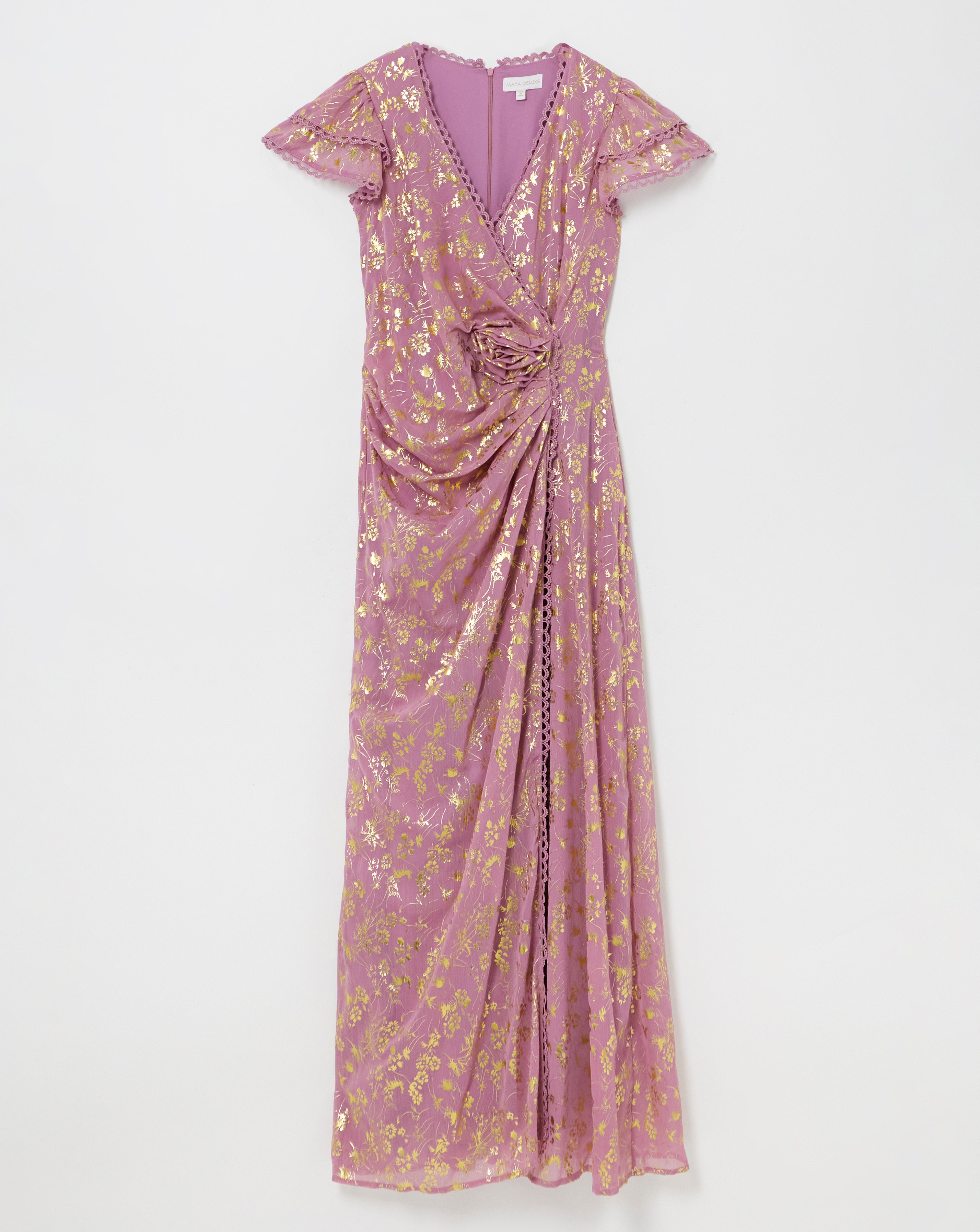 Maya Curve Rosetta Maxi Dress