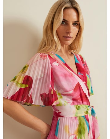 Phase Eight Kendal Floral Pleat Midi Dress