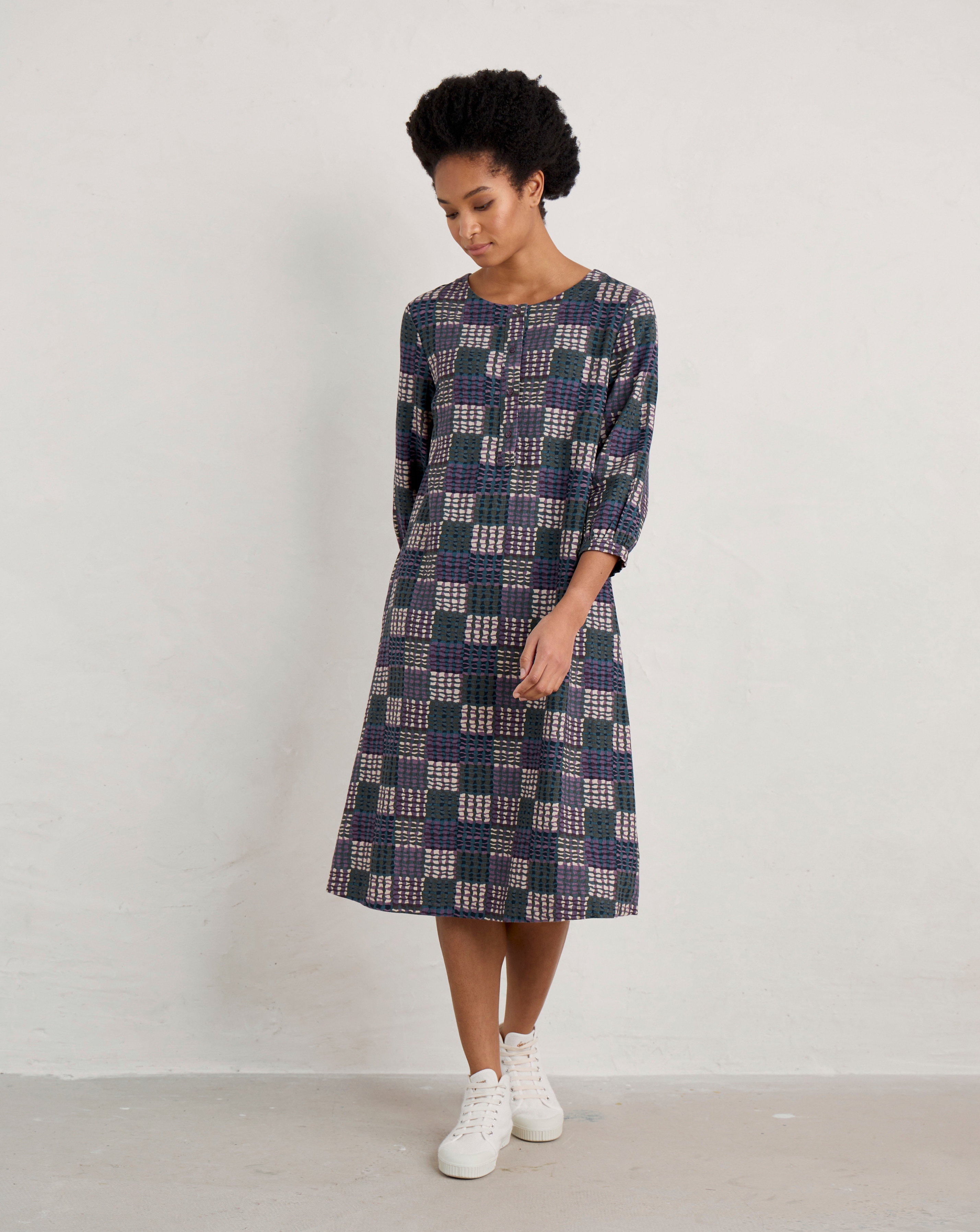 Seasalt Sea Call Check Dress