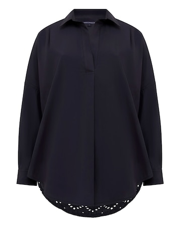 French Connection Applona Broderie Shirt