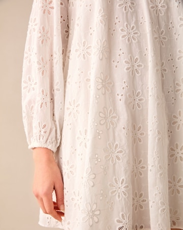 Ro&Zo Broderie V- Neck Swing Dress