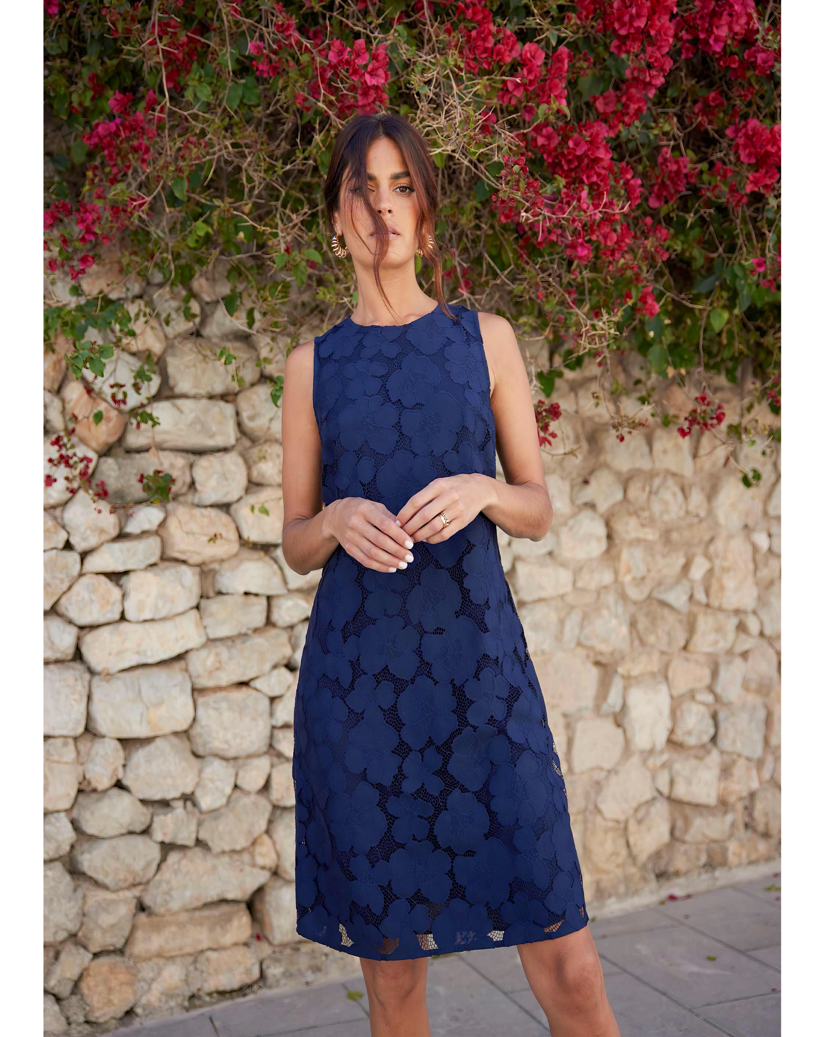 Ro&Zo Lace Mini Shift Dress