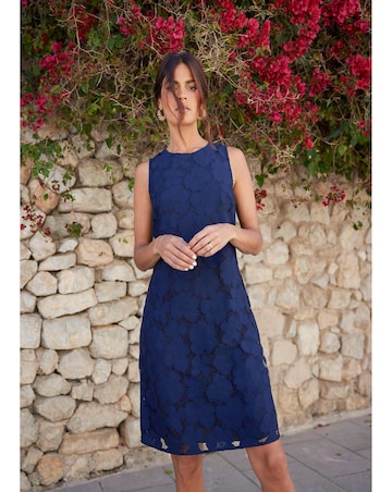 Ro&Zo Lace Mini Shift Dress