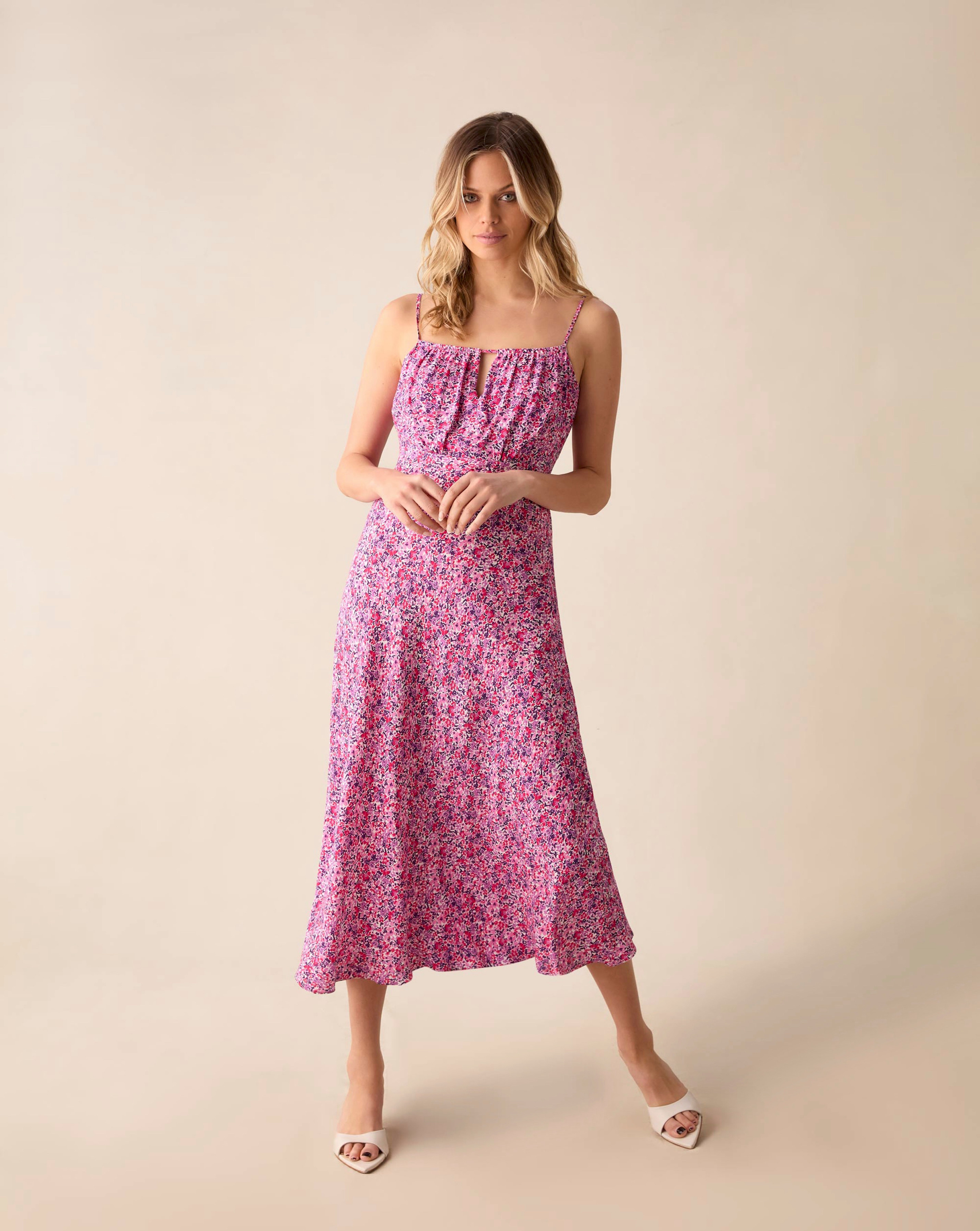 Ro&Zo Ditsy Print Midi Dress