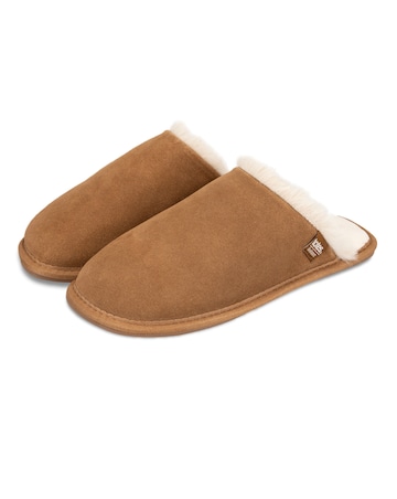 Totes Ladies Real Suede Mule With Water Repellency