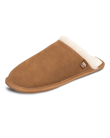Totes Ladies Real Suede Mule With Water Repellency