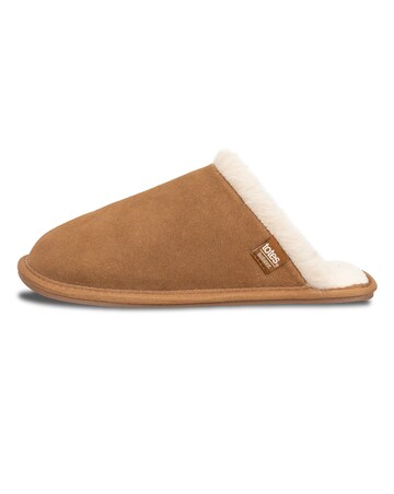 Totes Ladies Real Suede Mule With Water Repellency