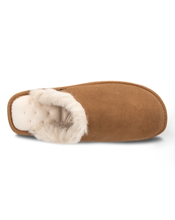 Totes Ladies Real Suede Mule With Water Repellency