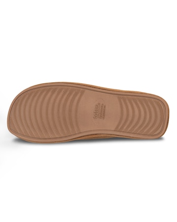Totes Ladies Real Suede Mule With Water Repellency