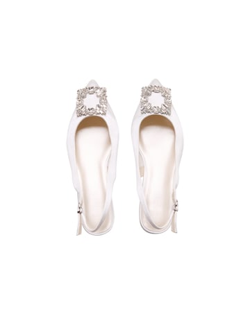 Paradox London Wide Fit Bejeweled Wedding Shoes